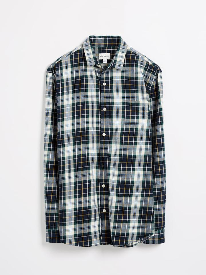 Frank + Oak Flannel Tartan Shirt - Green