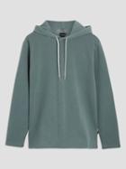 Frank + Oak French Terry Pullover Hoodie In Aqua Green