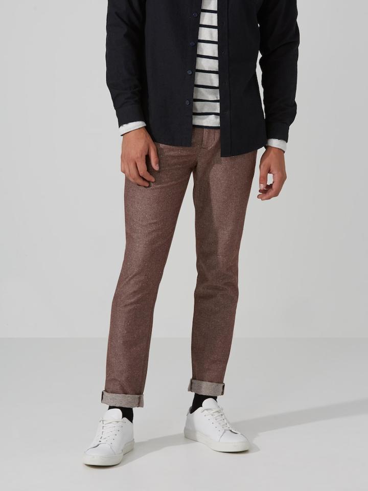 Frank + Oak The Becket Twill Chino In Mixed Rust