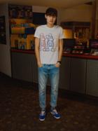 Frank + Oak Mickey Mouse Tri-colour Print T-shirt - White