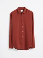 Frank + Oak Super Soft Button-up Shirt - Madder Brown