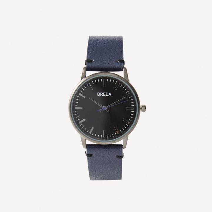 Frank + Oak Breda Watch - Zapf In Navy With Black Face