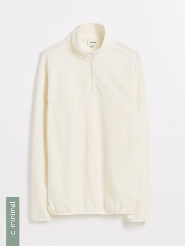 Frank + Oak Polar Fleece Pullover - White