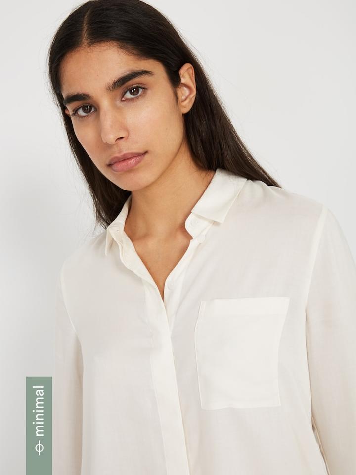 Frank + Oak The Tencel Everyday Blouse - Bright White