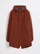 Frank + Oak The Alpine Fishtail Parka With Recycled 3m Thinsulate - Cherry Mahogany