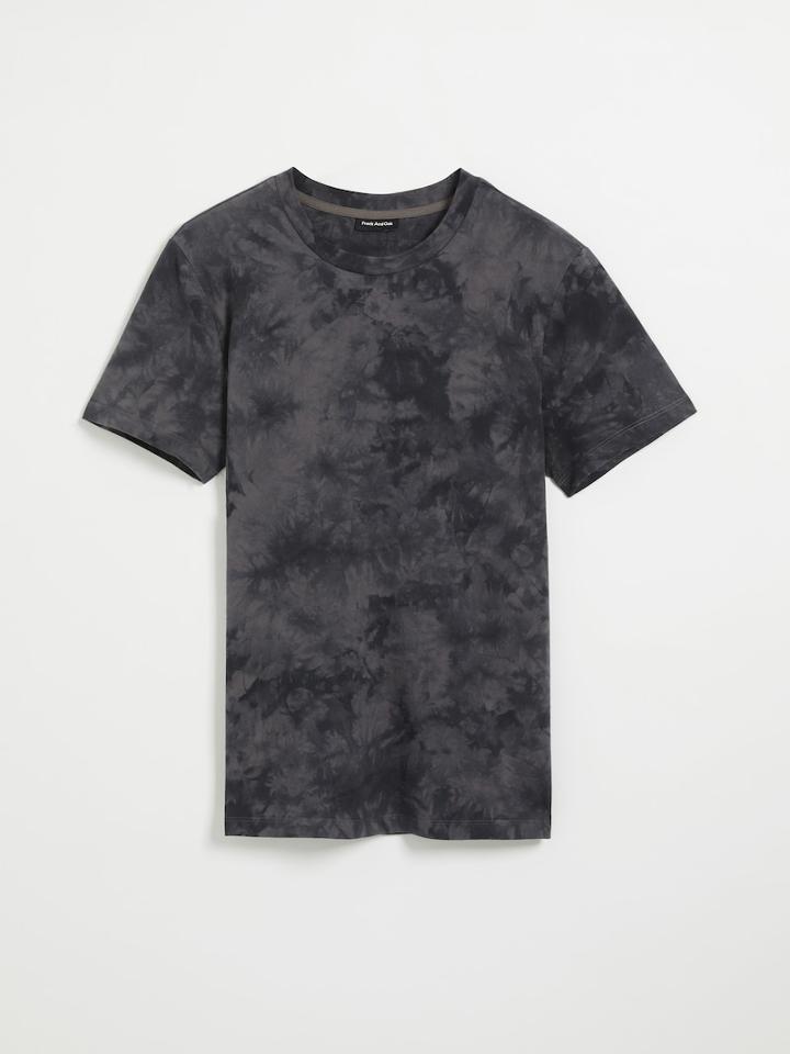 Frank + Oak Cotton Tie-dye Tee In True Black