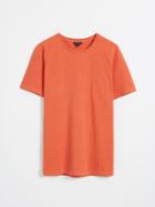 Frank + Oak Classic Slub Cotton T-shirt - Orange