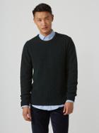 Frank + Oak Twisted Cotton-blend Sweater In Mixed Green