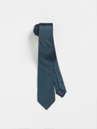 Frank + Oak Classic Slim Tie - Blue Green