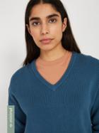 Frank + Oak Organic-recycled-cotton V-neck Sweater - Teal
