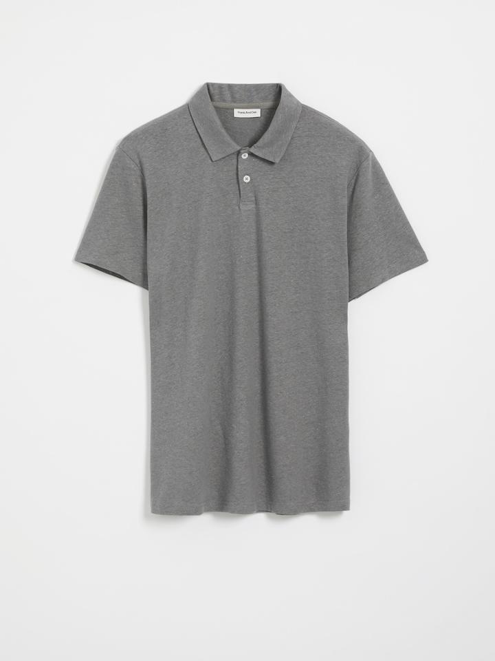 Frank + Oak Hemp Polo - Smoked Pearl