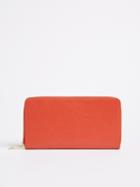 Frank + Oak Leather Wallet - Bright Red