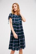 English Factory Womens Walk The Line Plaid Midi