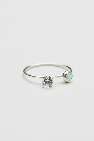 Honey My Heart X Free People Womens Arc Delicate Stone Ring