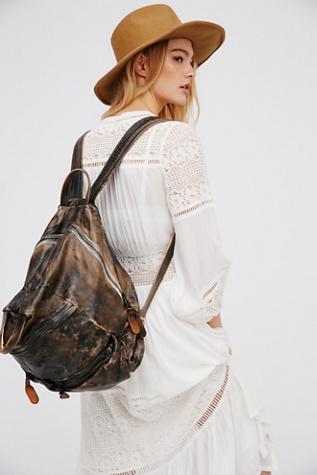 Giorgio Brato Womens Salerno Leather Backpack