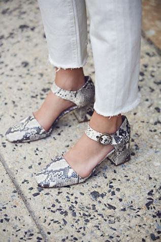 Fp Collection Womens Bardot Block Heel