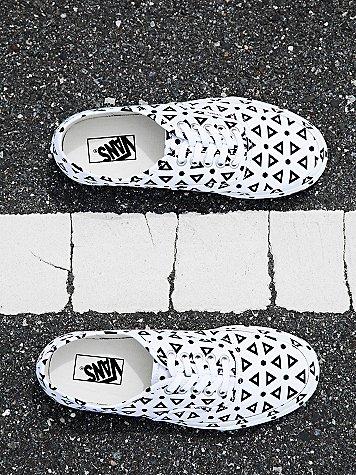 Authentic Mono Print Sneaker By Vans At Free People