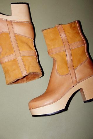 Swedish Hasbeens Womens Hippie Clog Boot