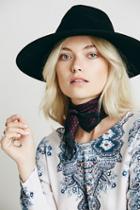 Free People Womens Silk Triangle Bandana