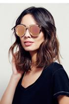 Free People Womens Down And Out Metal Sunglass