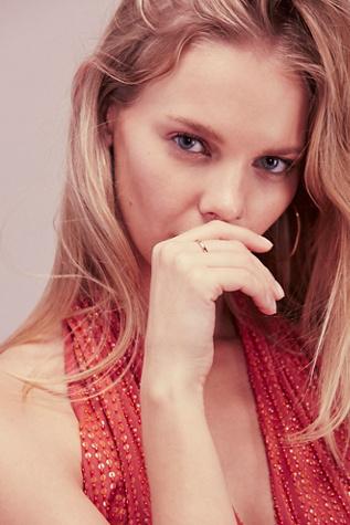 Zoe Chicco X Free People Womens Tiny Diamond Band Ring