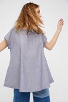 Crazy Hearts Chambray Top By Free People