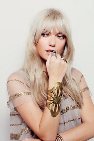 Sanktoleono Jewelry Womens Sundial Statement Cuff