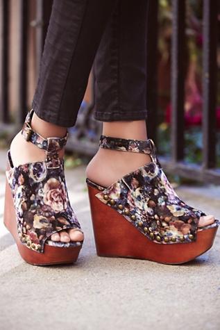 Jeffery Campbell + Free People Womens New Wave Velvet Platform