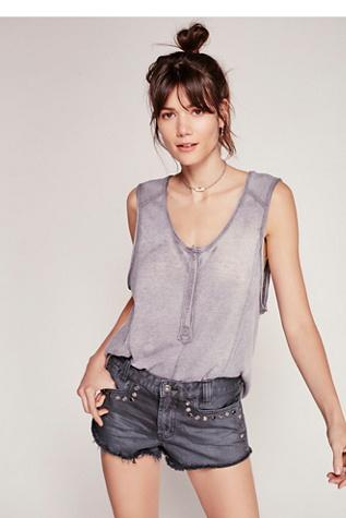 Free People Womens Short & Sweet Stud Cutoff