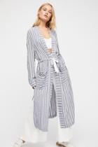 Cadence Striped Duster By Free People