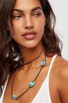 Pyrite X Turquoise Layering Necklace By Gemelli At Free People