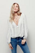 Free People Womens Against All Odds Blouse