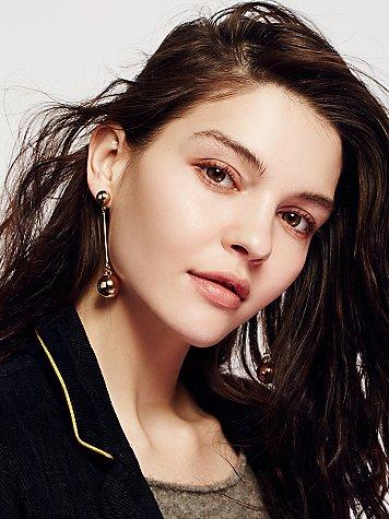 Visionary Mirror Pendulum Earrings By Free People