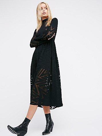 Mara Hoffman Burnout Midi Dress