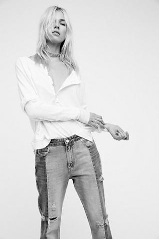Free People Womens Jaxon Henley