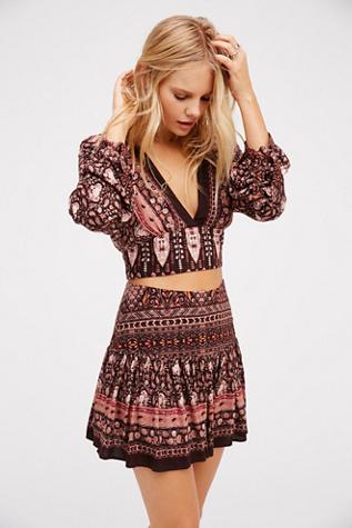 Free People Womens Jaipur Printed Set