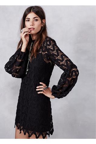 Free People Womens Josey Lace Dress