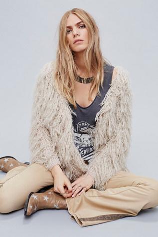 Free People Womens Faithful Cardi
