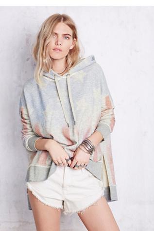 Free People Womens Americana Hoodie
