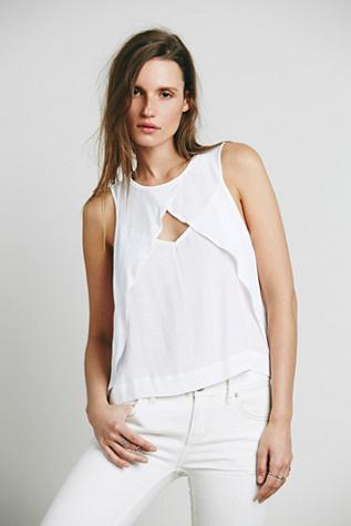 Free People Womens Look Through Top