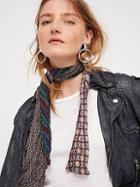 Vintage Silk Short Tie Skinny Scarf By Debe Dohrer At Free People