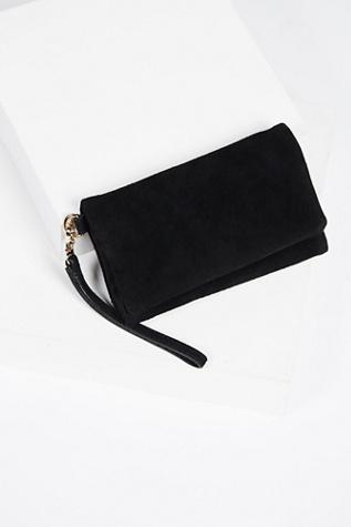 Free People Womens Charlotte Suede Wallet