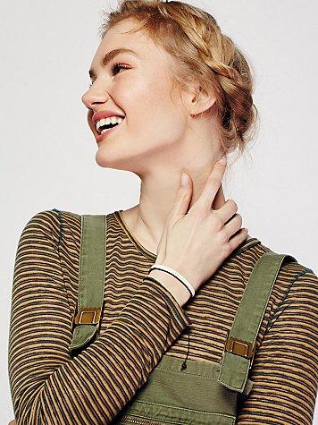 Laurel Denise All In A Word Leather Bracelet
