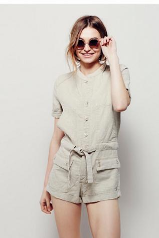 Free People Womens Rolling Thunder One Piece