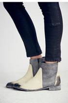 Faryl Robin + Free People Womens Gold Dust Ankle Boot