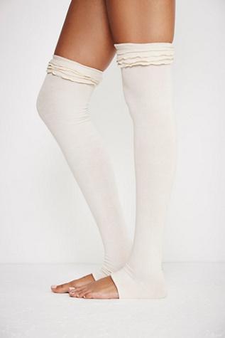 Free People Womens Audition Ruffle Legwarmer