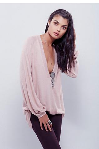 Fp Beach Womens Deep Thoughts Long Sleeve Top