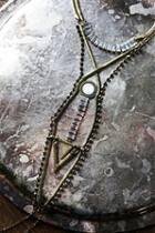 Free People Womens Northern Lights Ladder Necklace