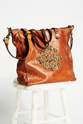 Campomaggi Womens Capri Embellished Tote