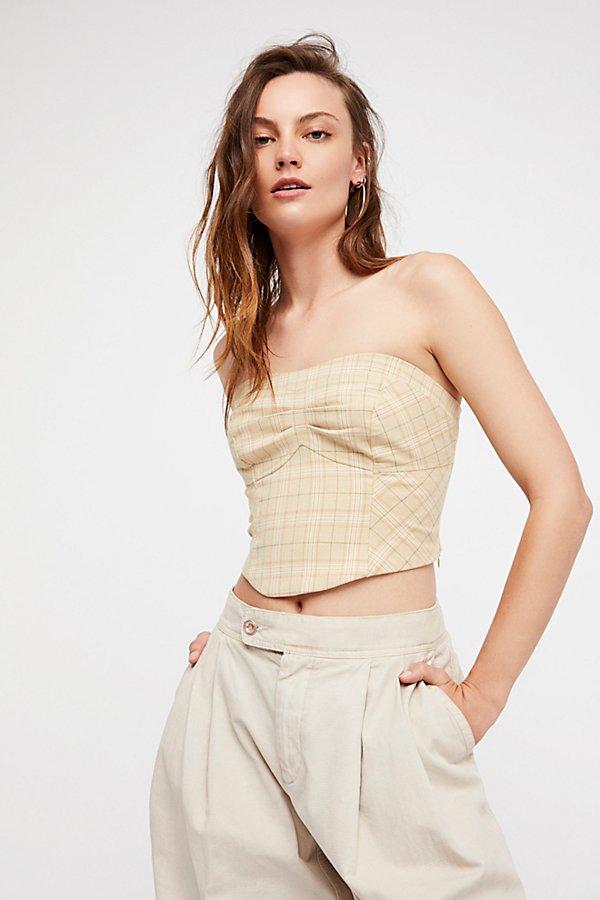 Out West Plaid Corset By Free People